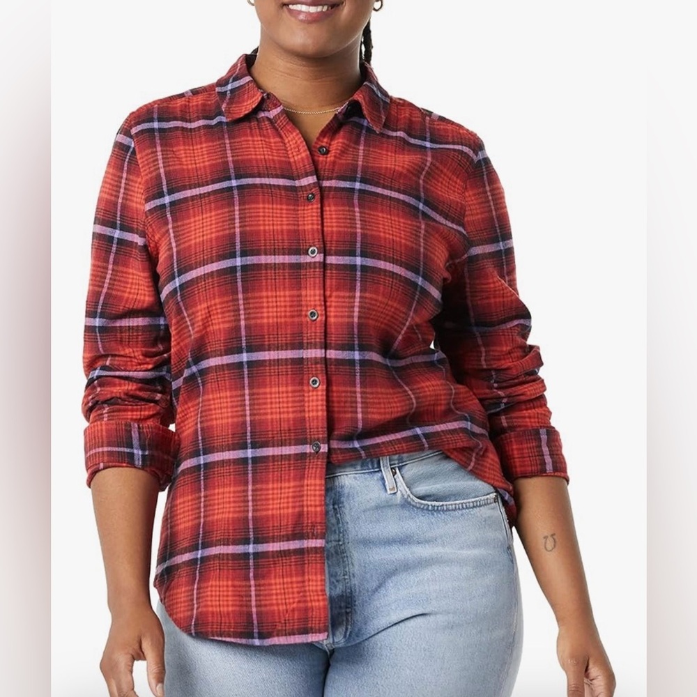 Goodthreads Red and Black Plaid Shirt
